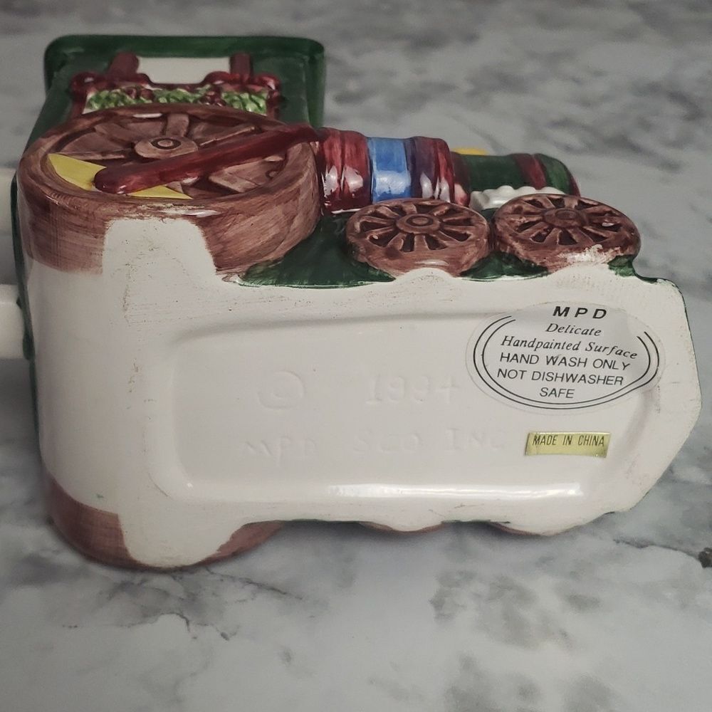 ‎Handpainted Christmas Train Pitcher - Picture 6 of 10